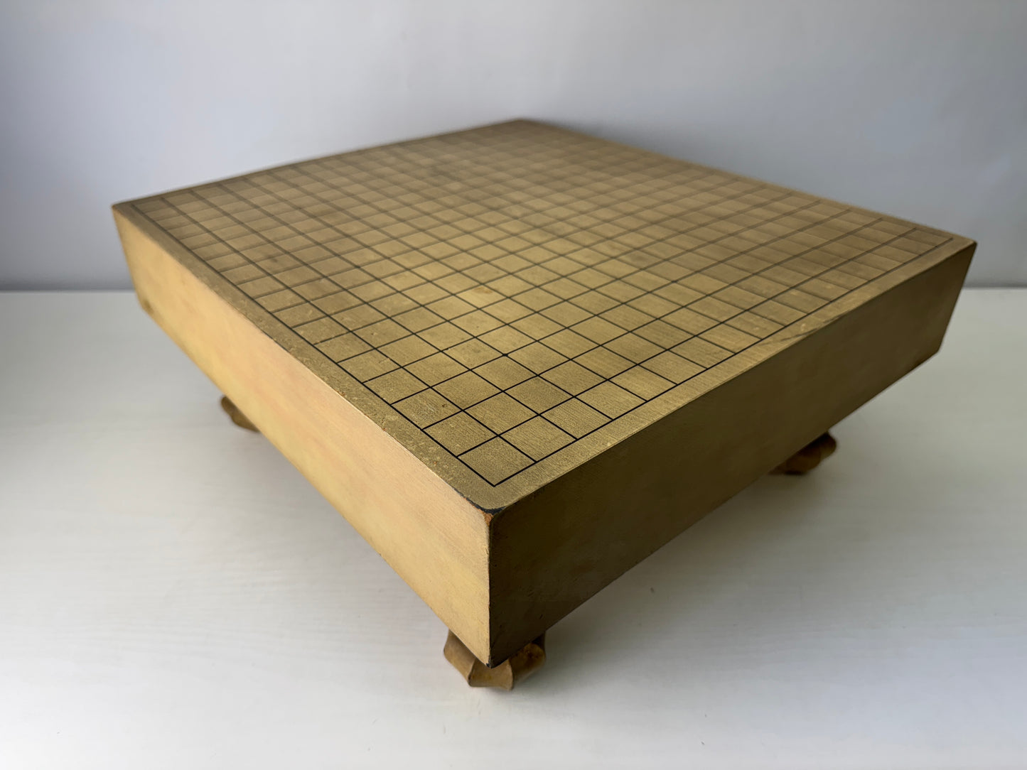 Y9796 GO wood board with legs strategy game Igo shogi Japan antique traditional