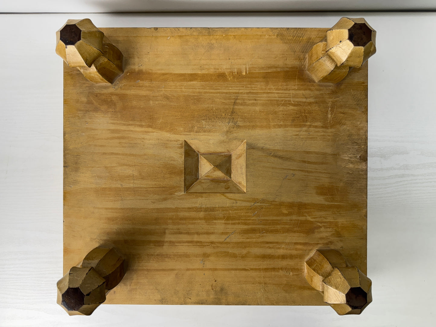 Y9796 GO wood board with legs strategy game Igo shogi Japan antique traditional