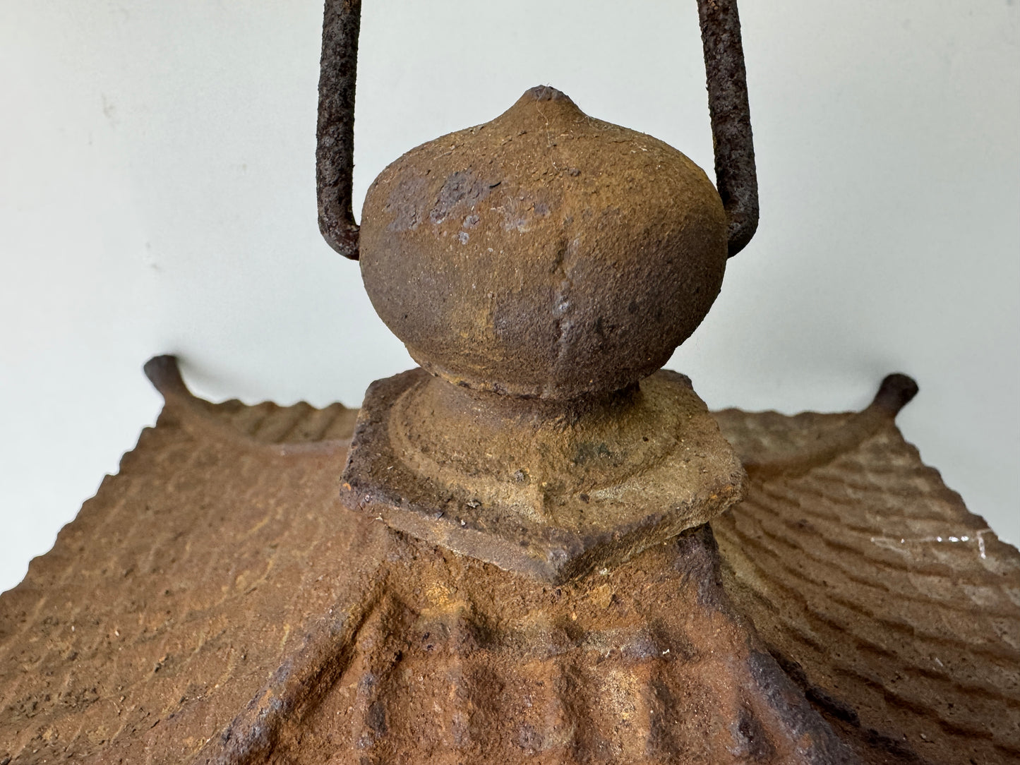 Y9797 TOUROU Iron Hanging Lantern Paulownia openwork Japan antique interior