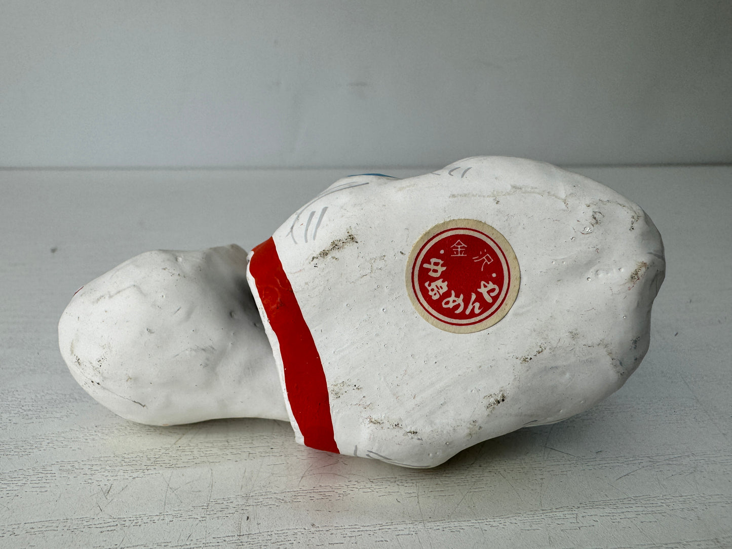 Y9800 OKIMONO Paper Mache Bobblehead Cat Japanese doll Japan antique interior