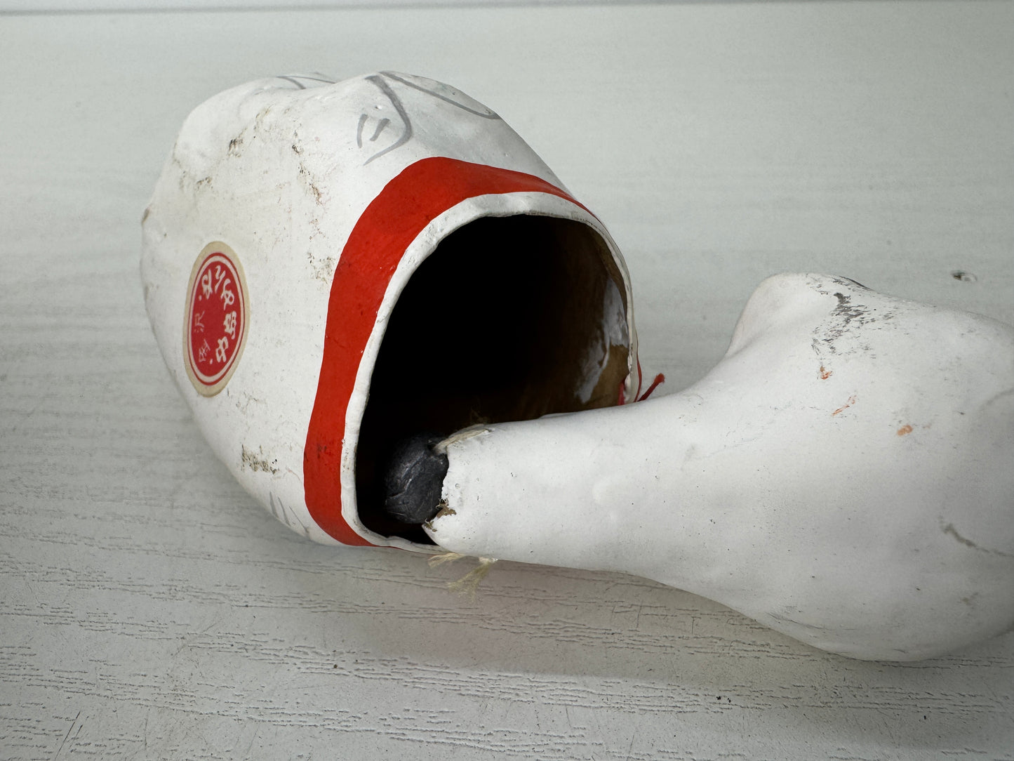 Y9800 OKIMONO Paper Mache Bobblehead Cat Japanese doll Japan antique interior