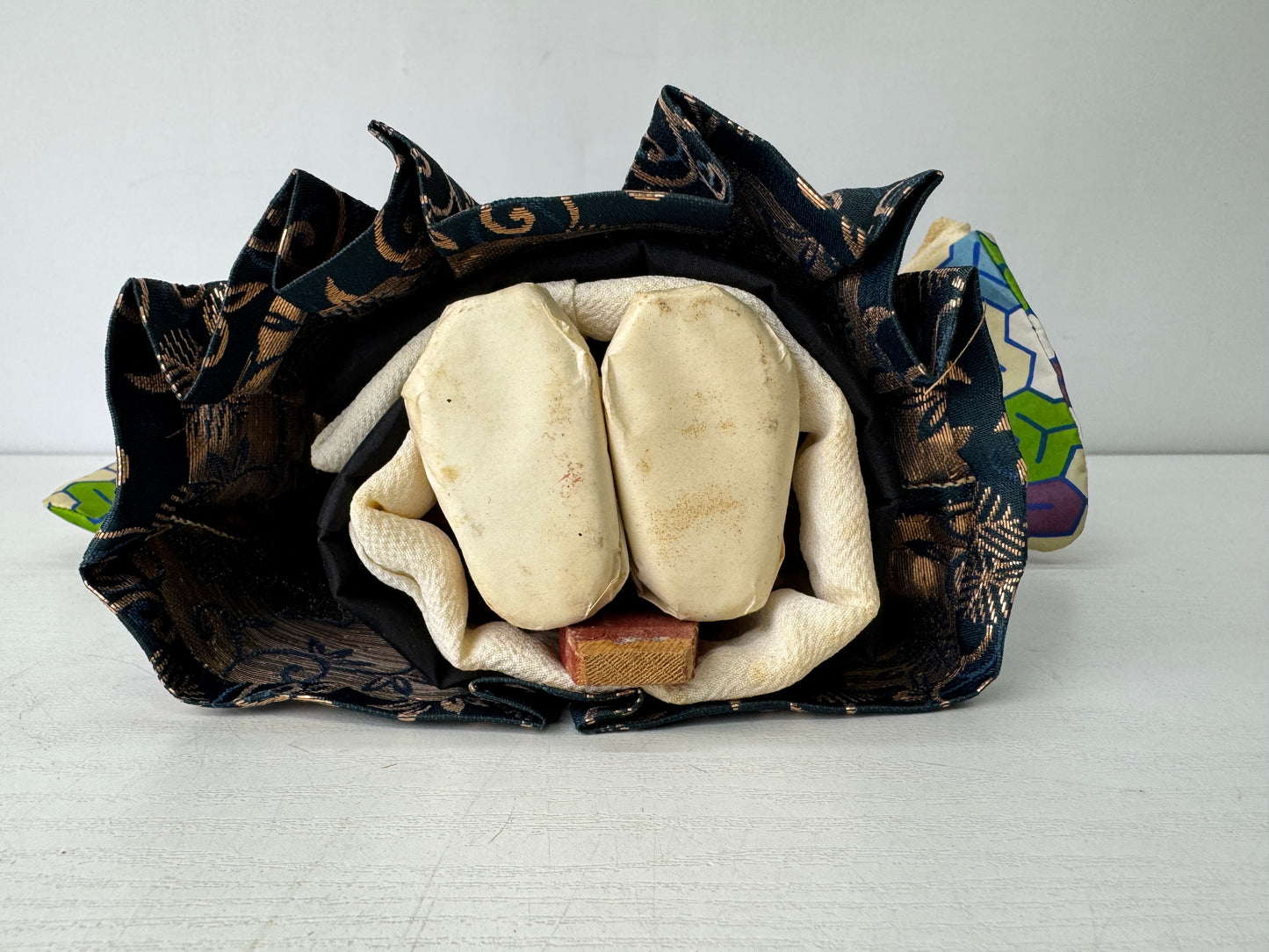 Y9802 NINGYO Ichimatsu doll boy kimono Japan antique interior figure figurine