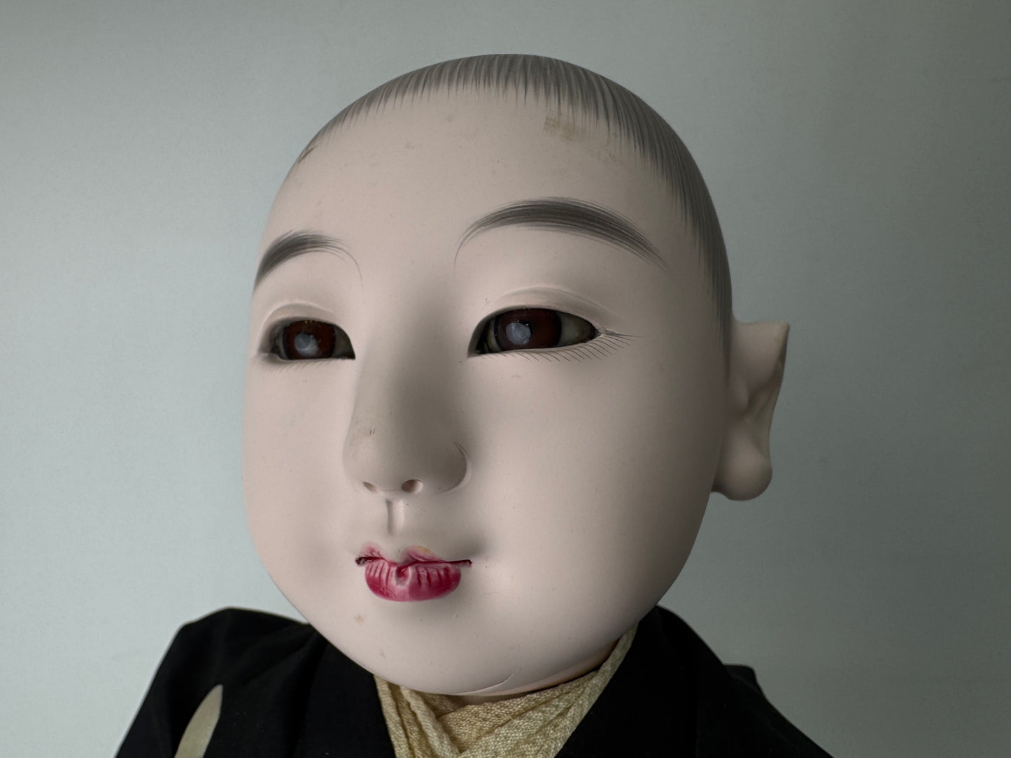 Y9802 NINGYO Ichimatsu doll boy kimono Japan antique interior figure figurine