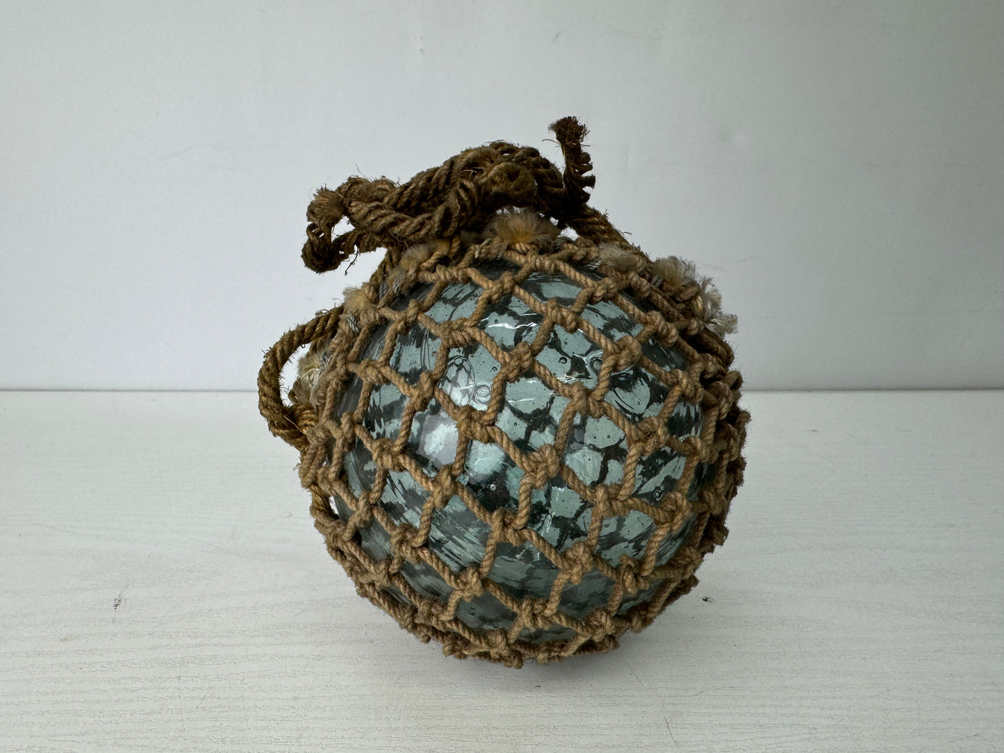 Y9804 GLASS FLOAT  Ukidama floating ball fishing nautical bouy Japan antique