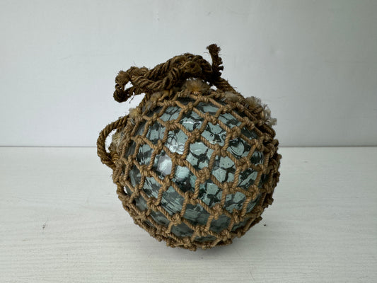 Y9804 GLASS FLOAT  Ukidama floating ball fishing nautical bouy Japan antique