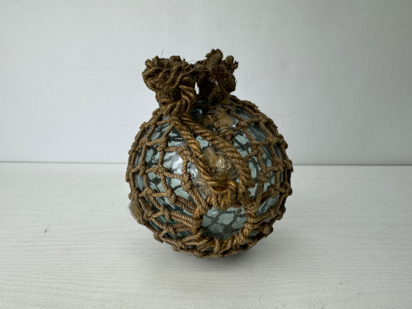 Y9804 GLASS FLOAT  Ukidama floating ball fishing nautical bouy Japan antique