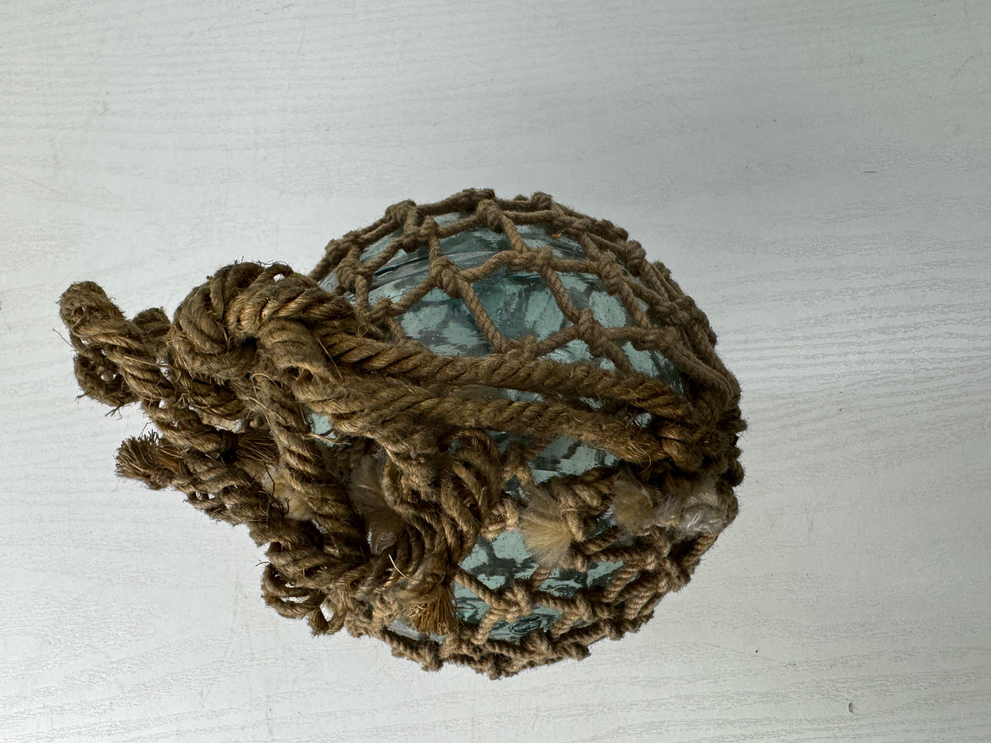 Y9804 GLASS FLOAT  Ukidama floating ball fishing nautical bouy Japan antique