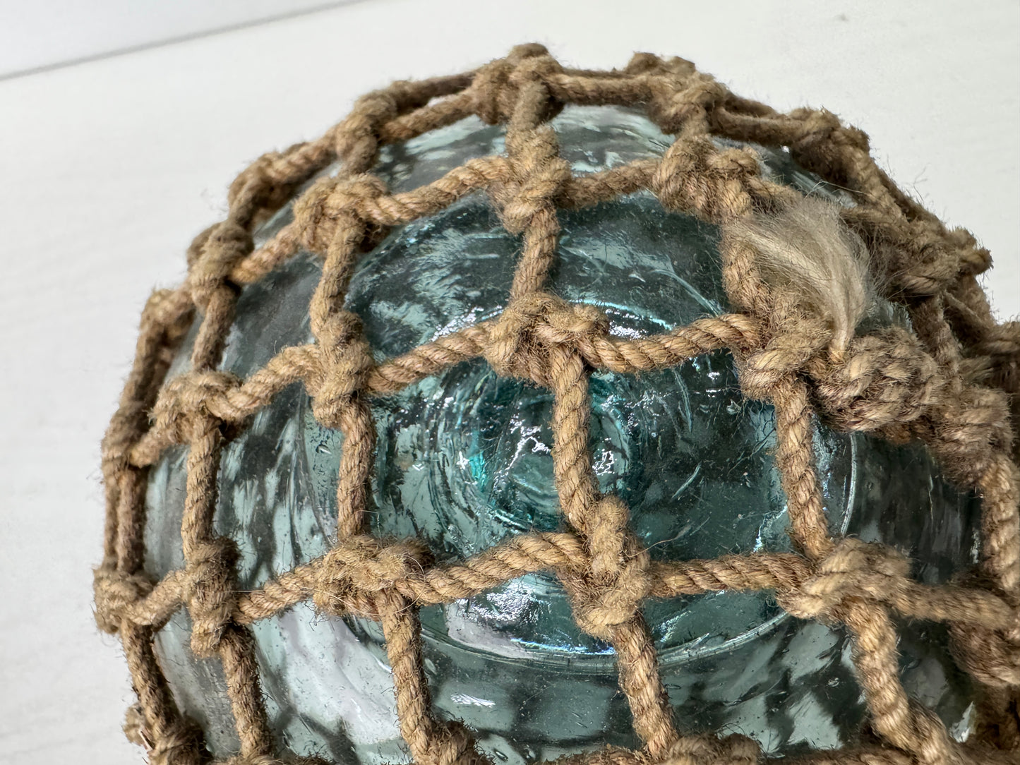 Y9804 GLASS FLOAT  Ukidama floating ball fishing nautical bouy Japan antique