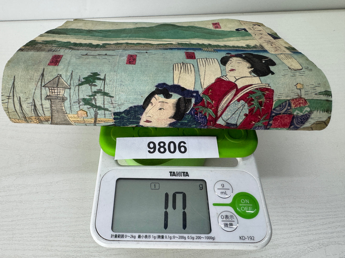 Y9806 WOODBLOCK PRINT Yoshitora Beautiful woman triptych Japan Ukiyoe antique