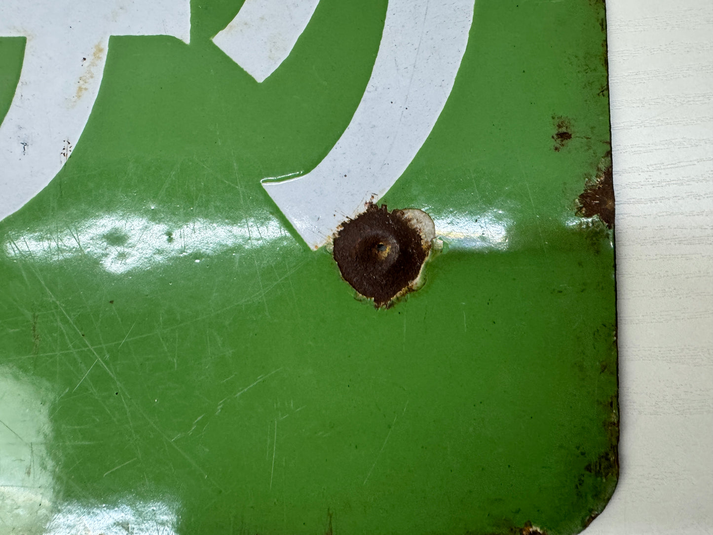 Y9809 SIGNBOARD Enamel sign Kagome double-sided Japan antique wall interior