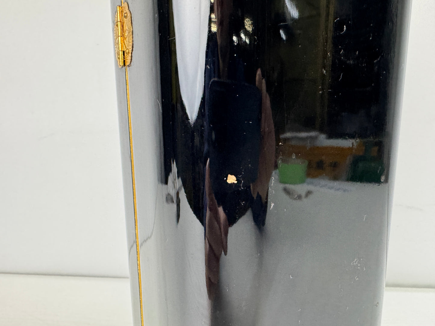 Y9811 Buddhist Altar Shrine black lacquer metal fittings Japan antique Buddhism