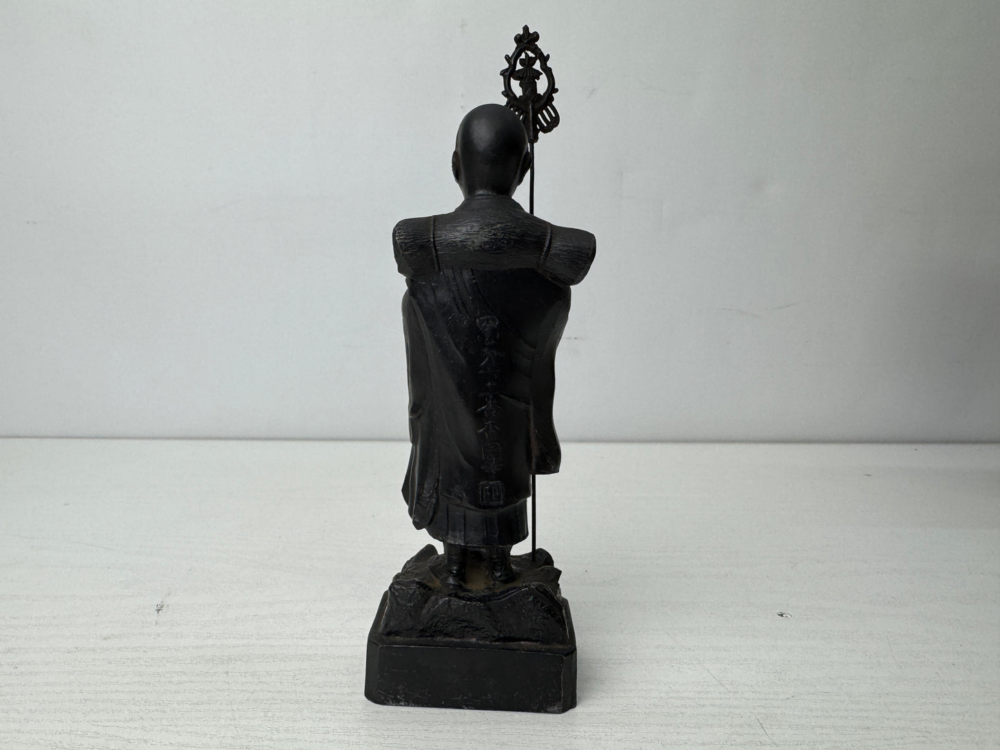 Y9813 STATUE metal Buddha figurine figure wooden Shrine Japan antique Buddhism