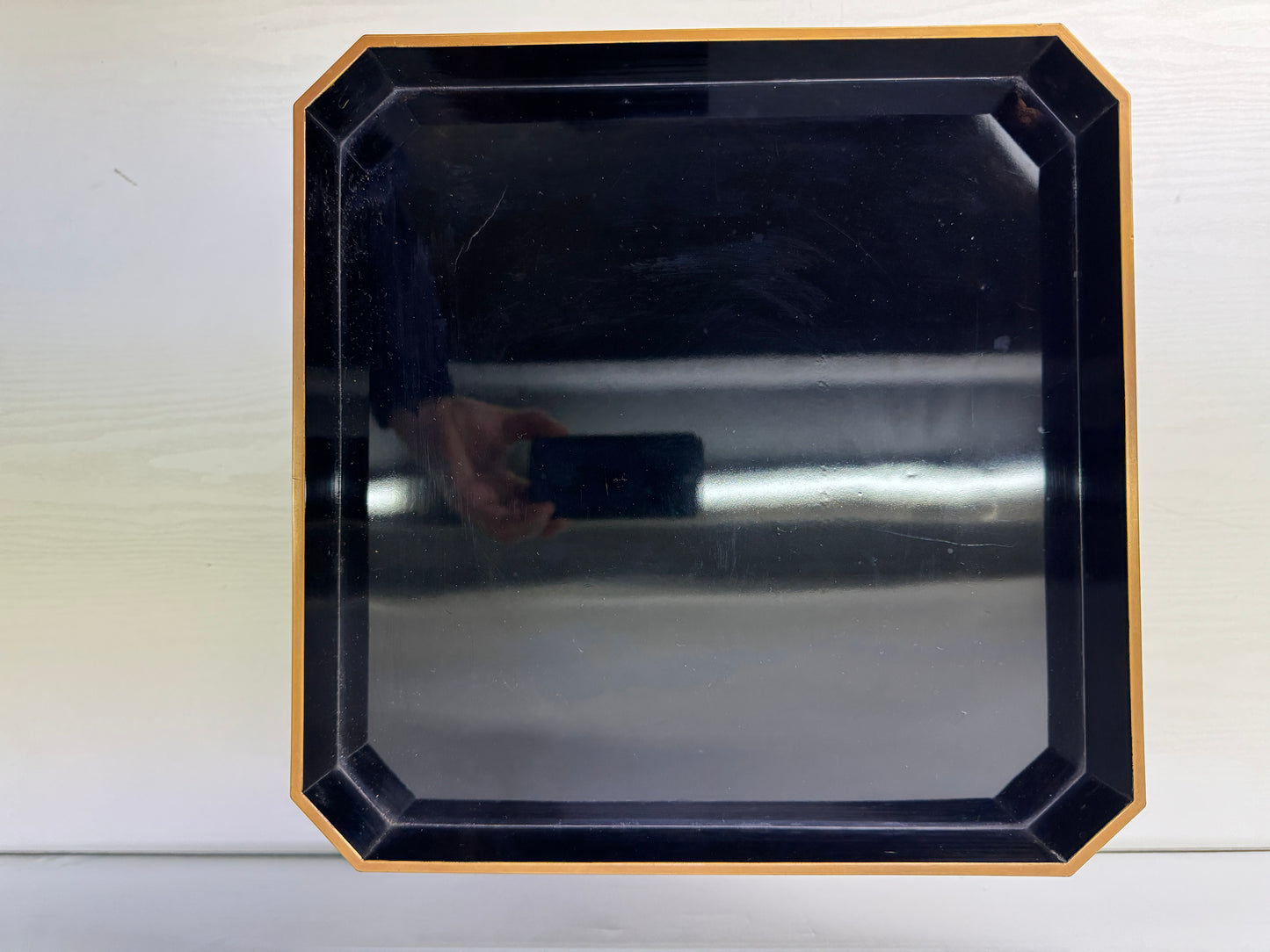 Y9815 Buddhist Altar Makie Sanbo Shinto offering stand Japan antique Buddhism