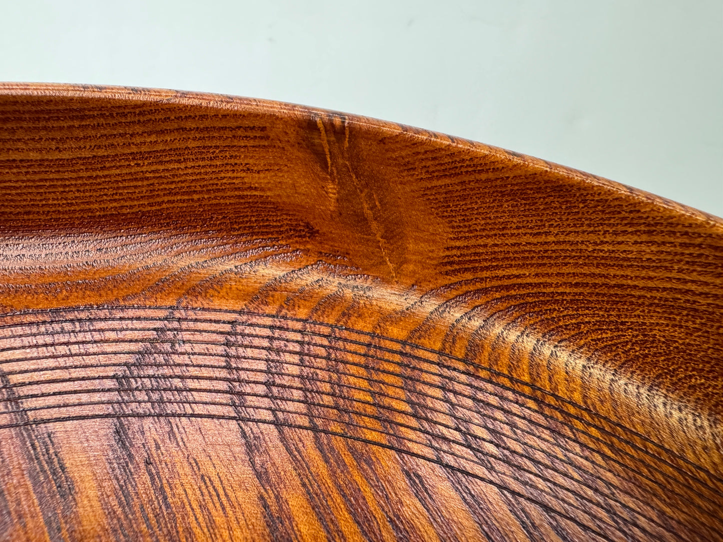 Y9816 TRAY Zelkova wood wooden Obon ozen Japan antique kitchen table platter