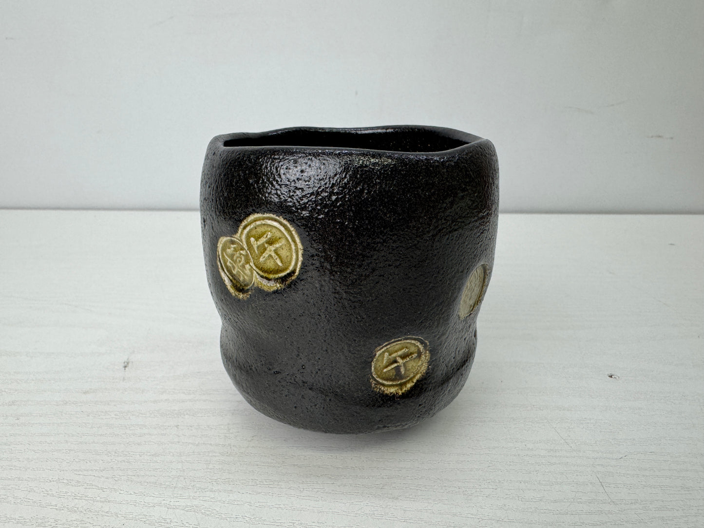 Y9819 CHAWAN Tea ceremony box set Raku-ware bowl CHashaku whisk Japan antique