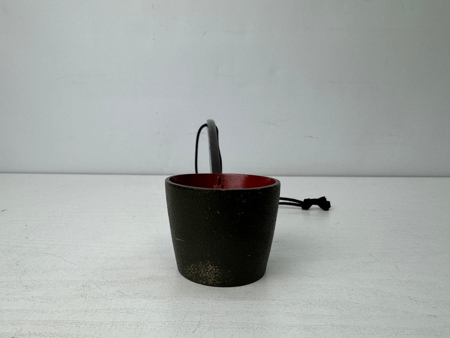 Y9827 HISHAKU Lacquered Babishaku horse ladle bushi samurai Japan antique tool