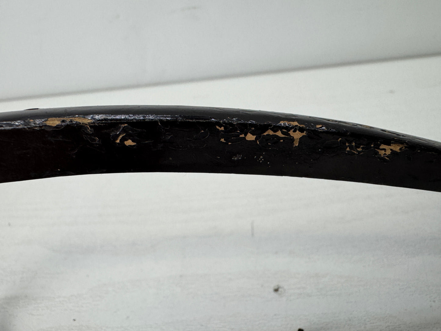 Y9827 HISHAKU Lacquered Babishaku horse ladle bushi samurai Japan antique tool