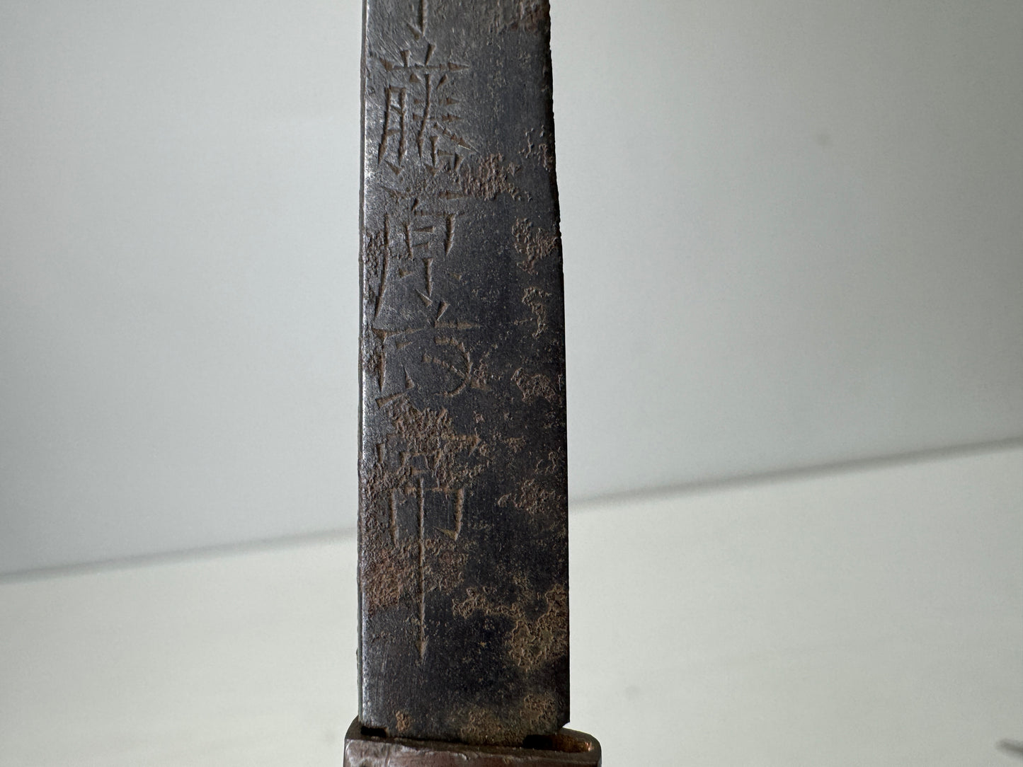 Y9829 TSUKA Small sword handle signed Japan antique samurai katana koshirae