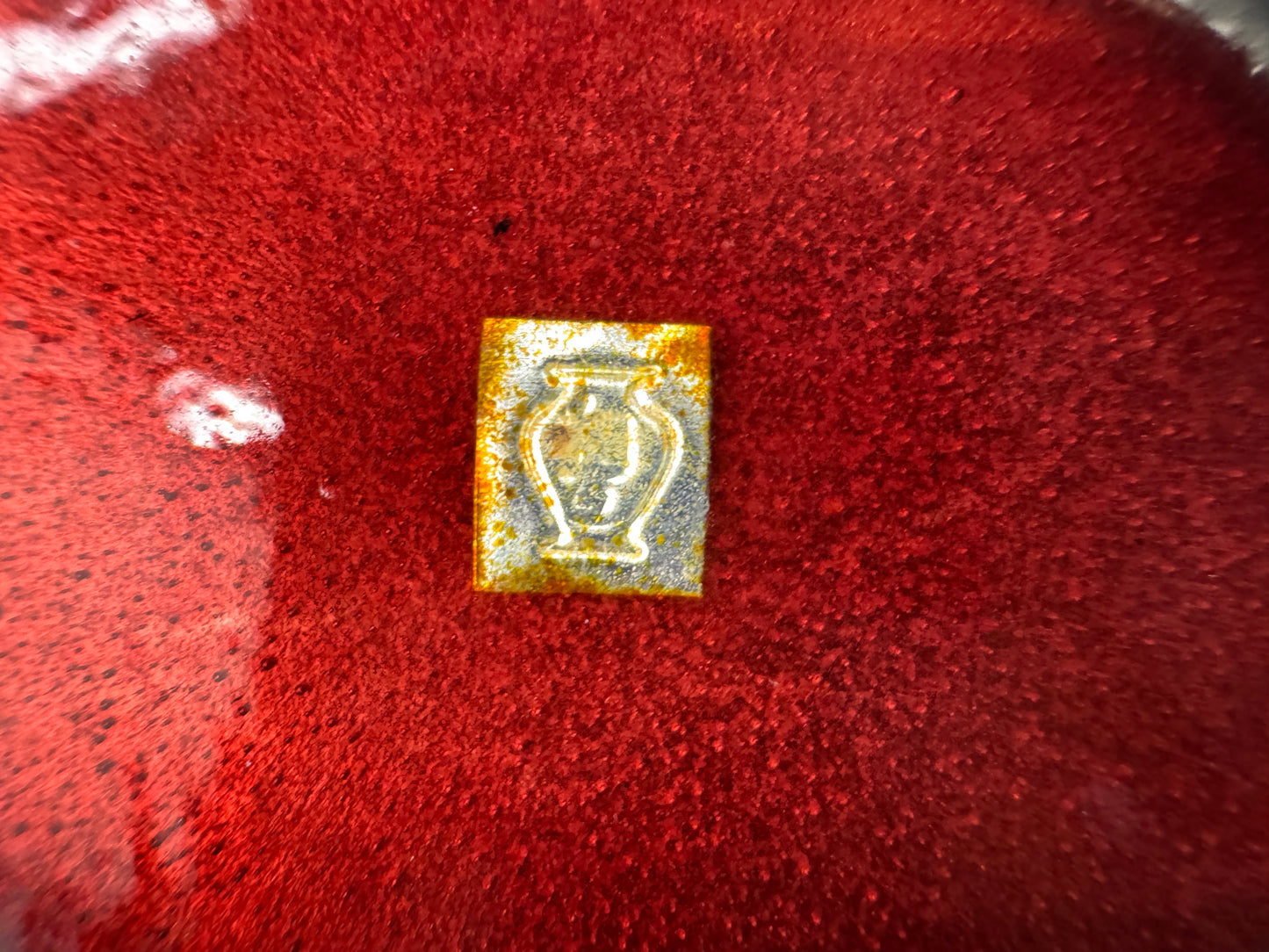 Y9836 FLOWER VASE Cloisonne signed box Japan antique ikebana floral arrangement