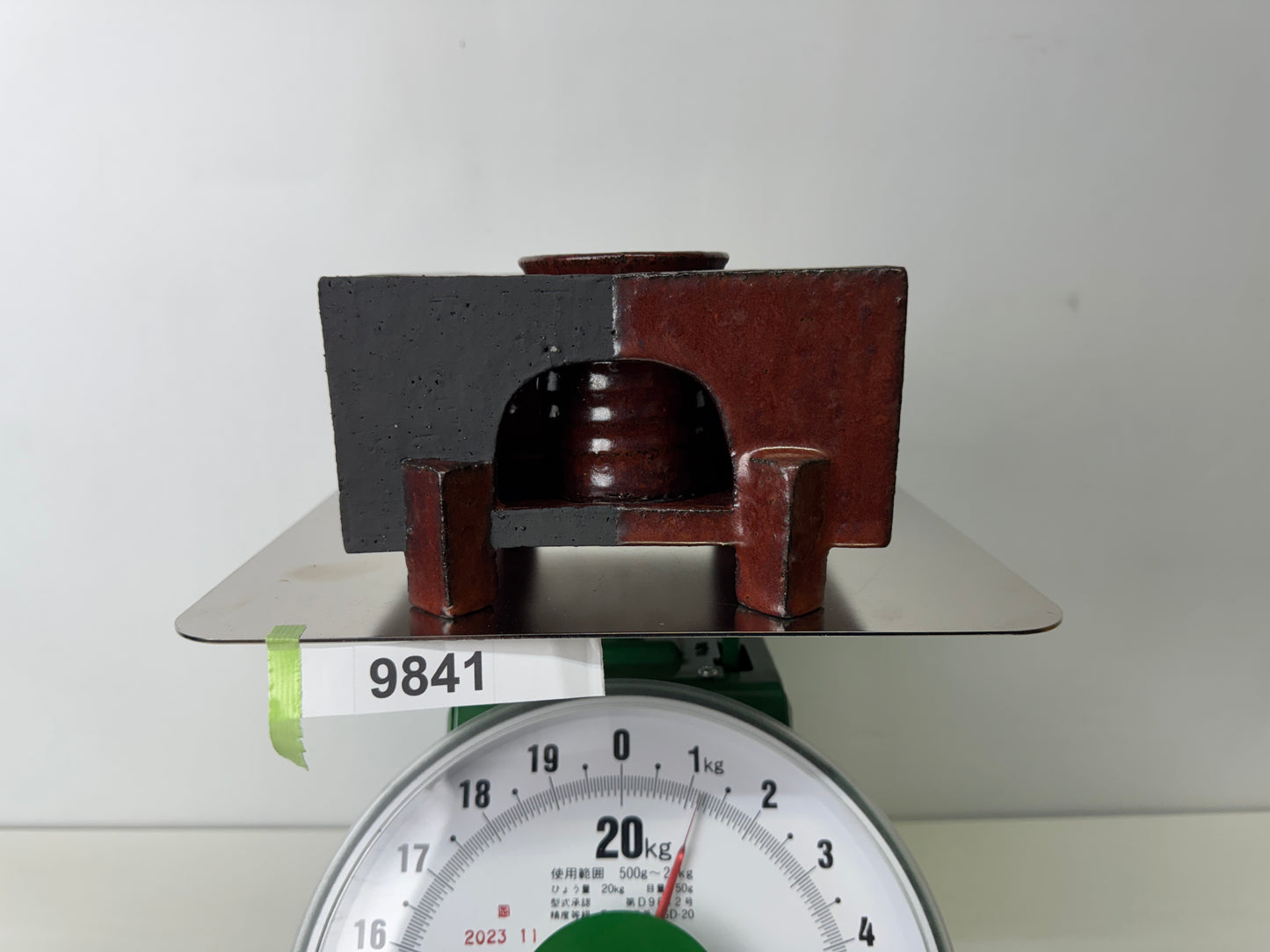 Y9841 FLOWER VASE Seto-ware Japan ikebana floral arrangement interior decor