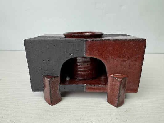 Y9841 FLOWER VASE Seto-ware Japan ikebana floral arrangement interior decor