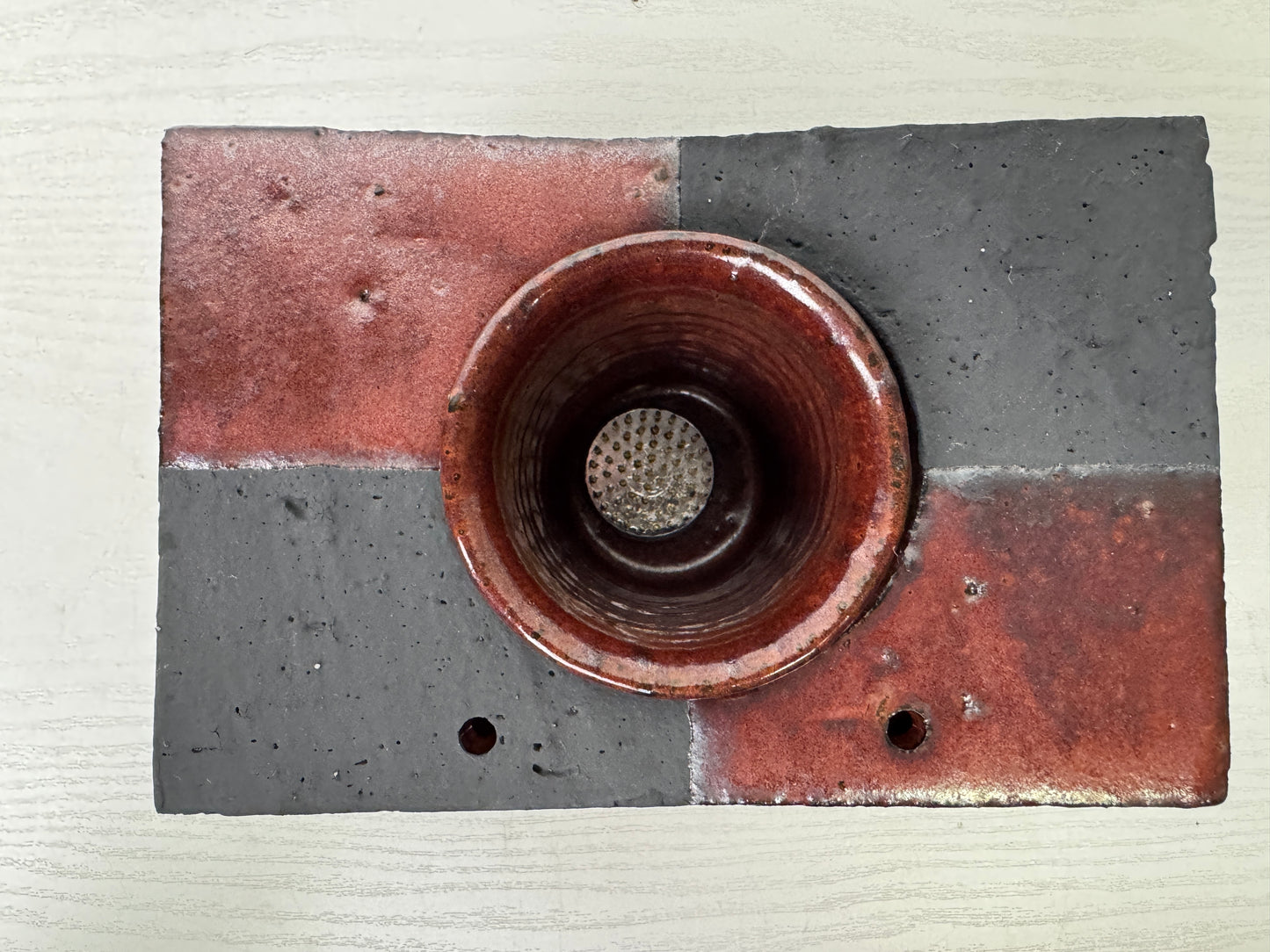 Y9841 FLOWER VASE Seto-ware Japan ikebana floral arrangement interior decor