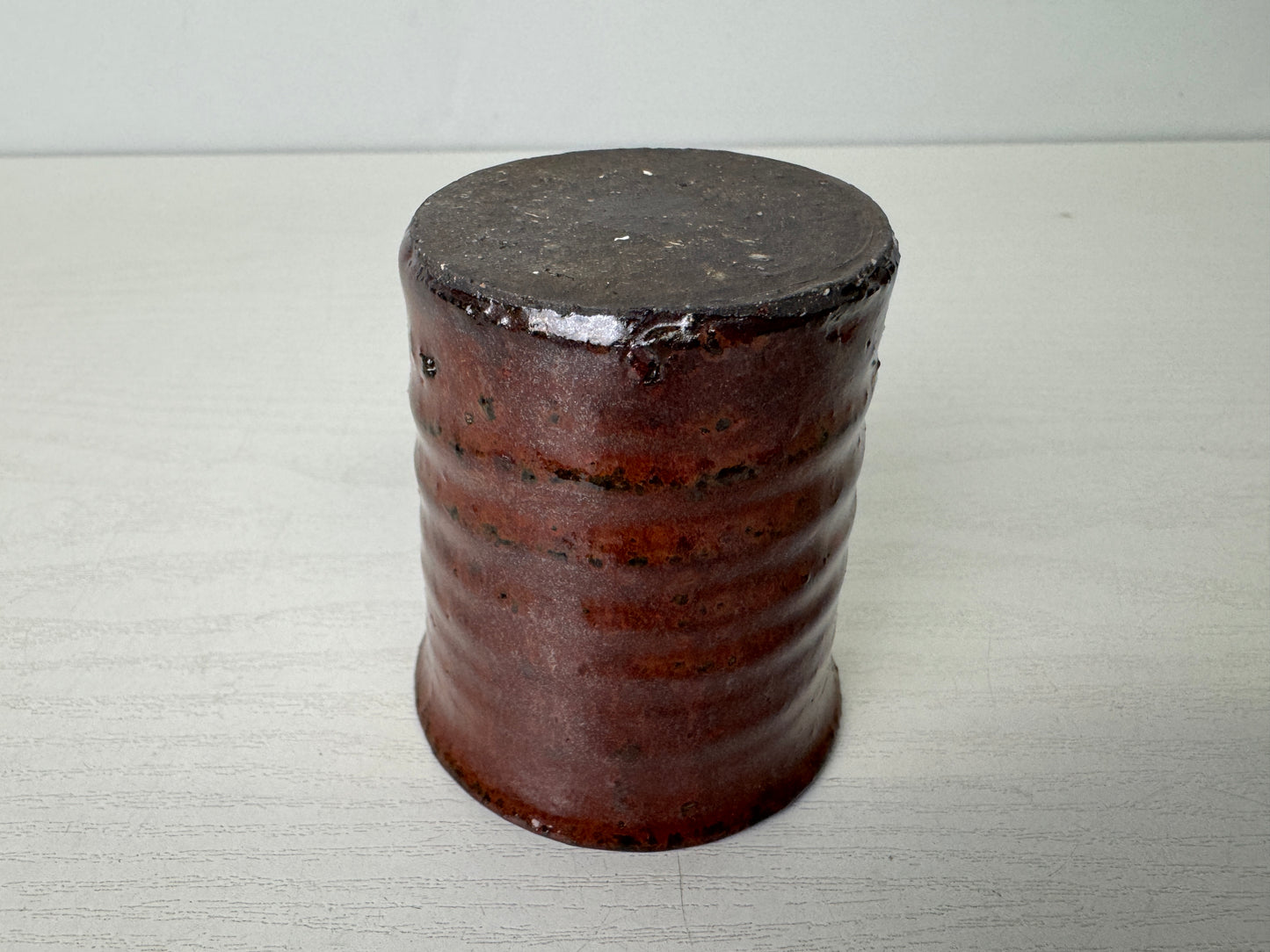 Y9841 FLOWER VASE Seto-ware Japan ikebana floral arrangement interior decor