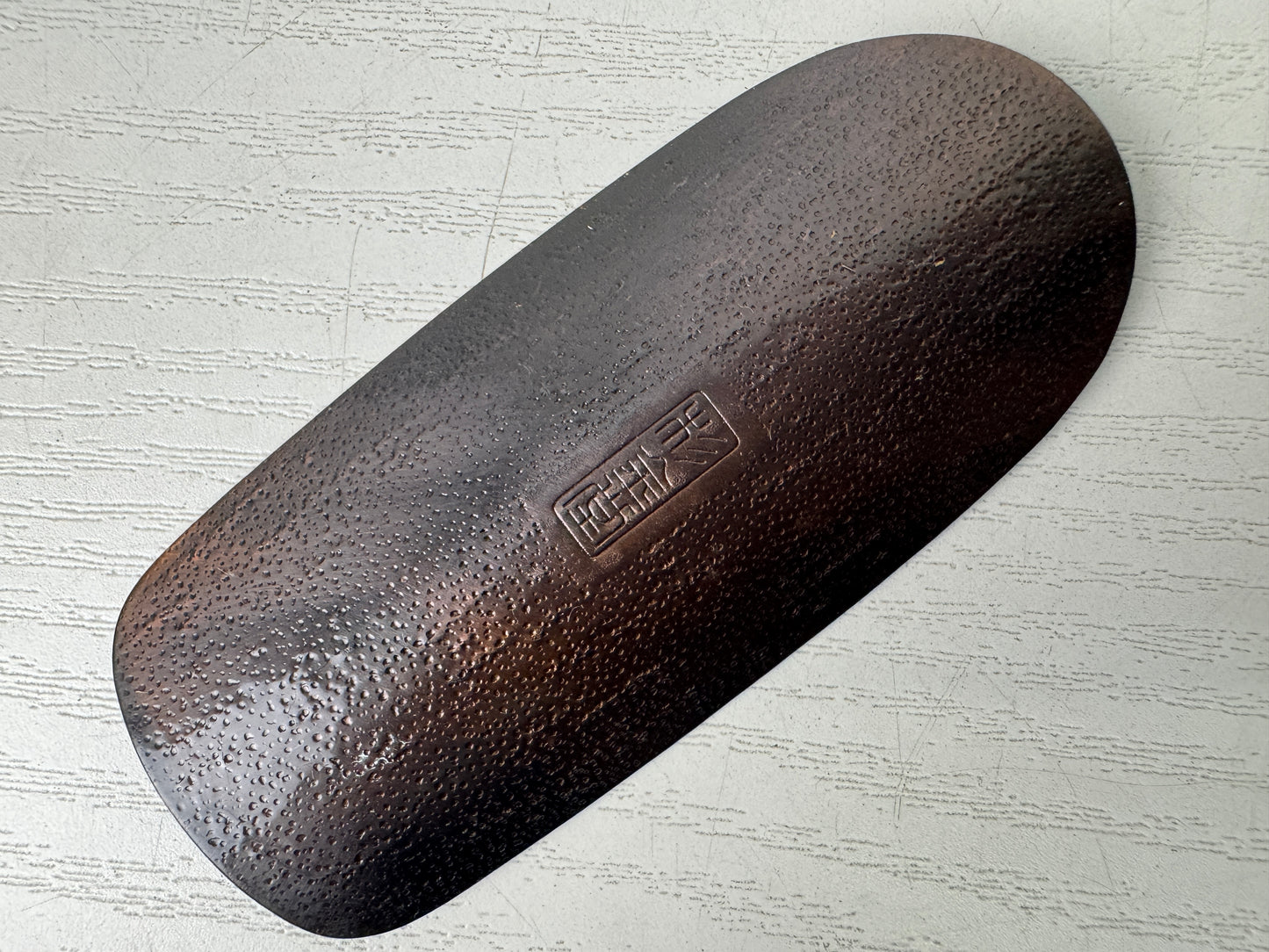 Y9846 KENSUI Copper water pot jar bowl signed box Japan antique tea ceremony