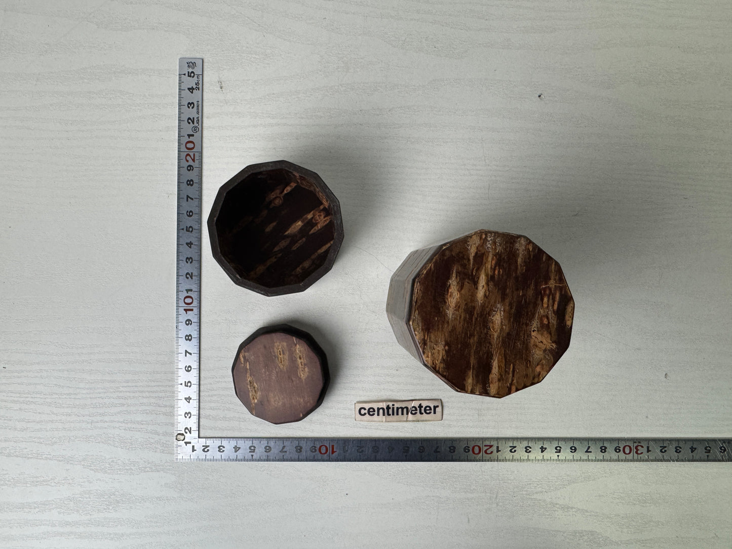 Y9847 TEA CADDY Cherry bark Marquetry craft signed box matcha case Japan antique