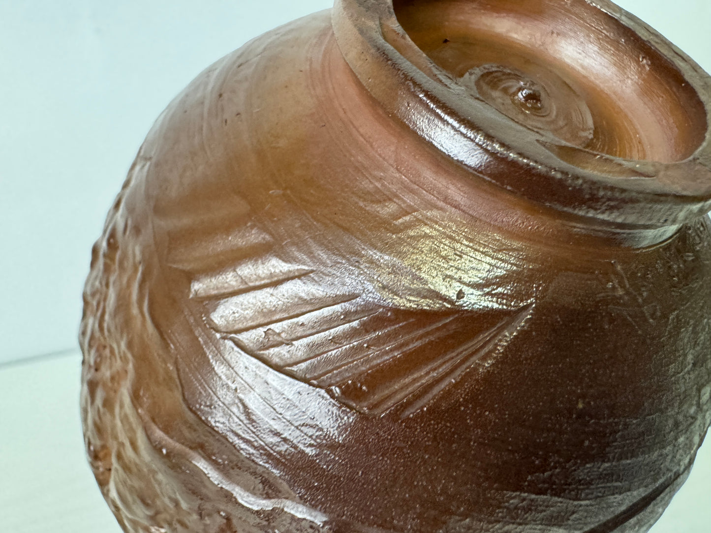 Y9851 CHAWAN Nanban-ware bowl signed box Japan antique tea ceremony pottery cup