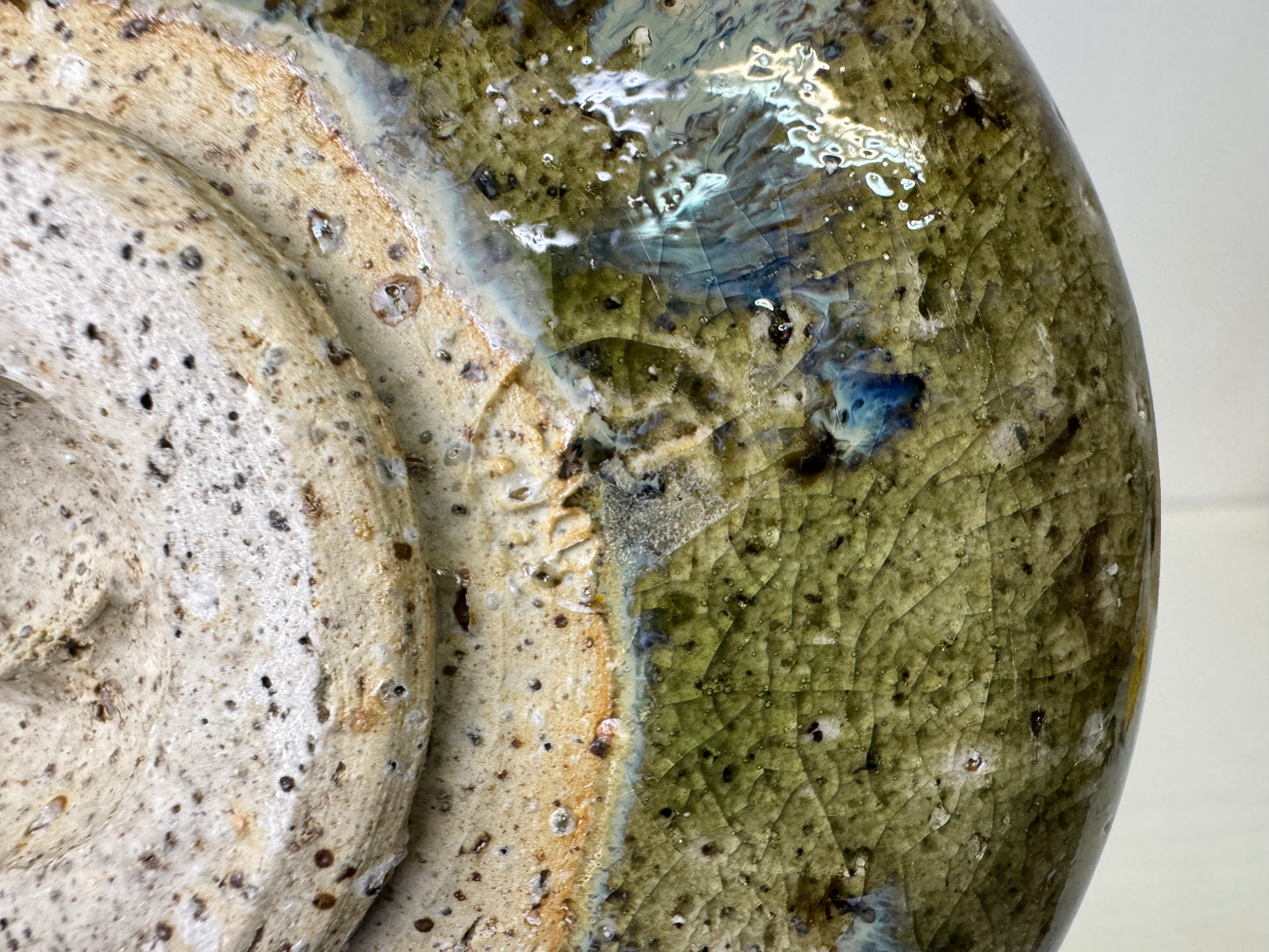 Y9853 CHAWAN Raku-ware bowl signed box Japan antique tea ceremony pottery cup