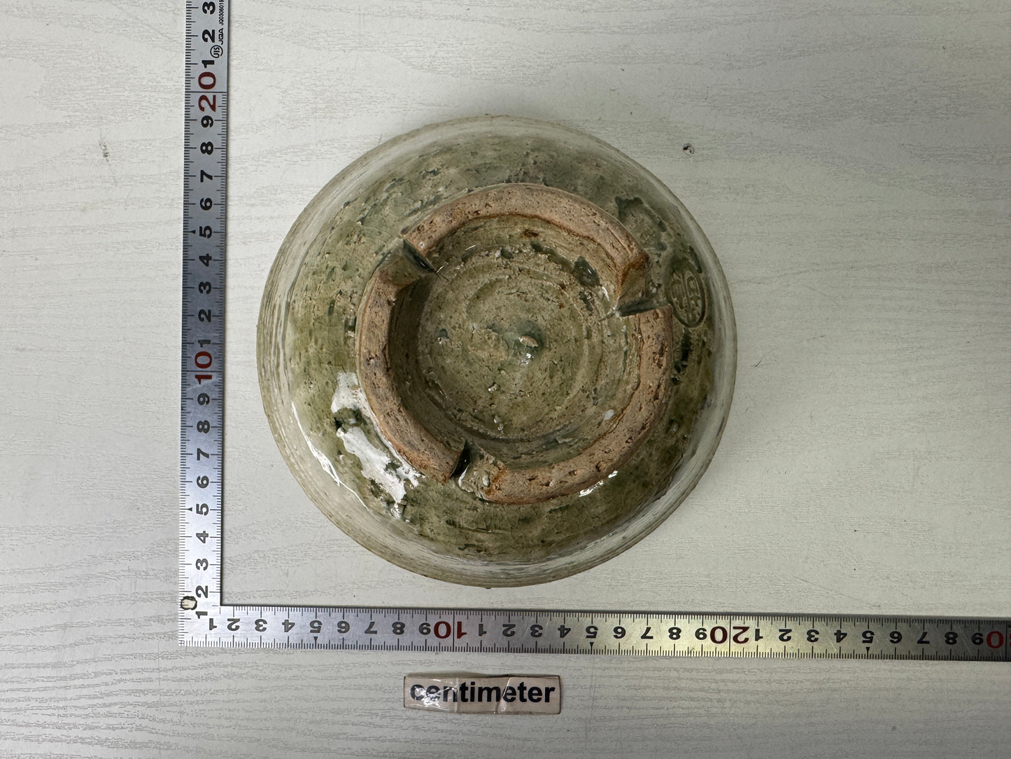 Y9855 CHAWAN Tsurumai-ware bowl signed box Hakeme brushmark Japan antique dishes