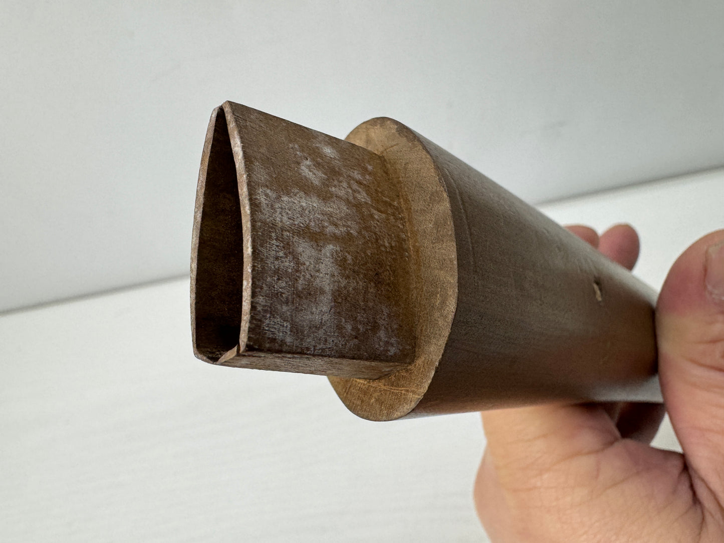 Y9856 SAYA white scabbard sheath Japan antique samurai katana koshirae armor