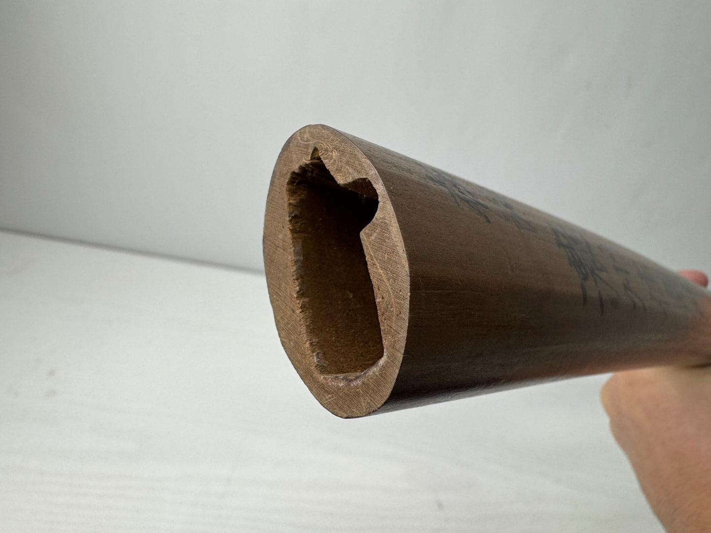 Y9856 SAYA white scabbard sheath Japan antique samurai katana koshirae armor