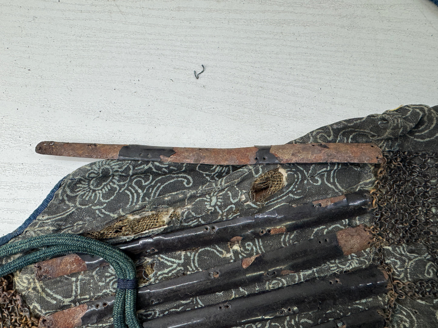 Y9859 YOROI Iron gauntlets Kote samurai armor protective gear Japan antique