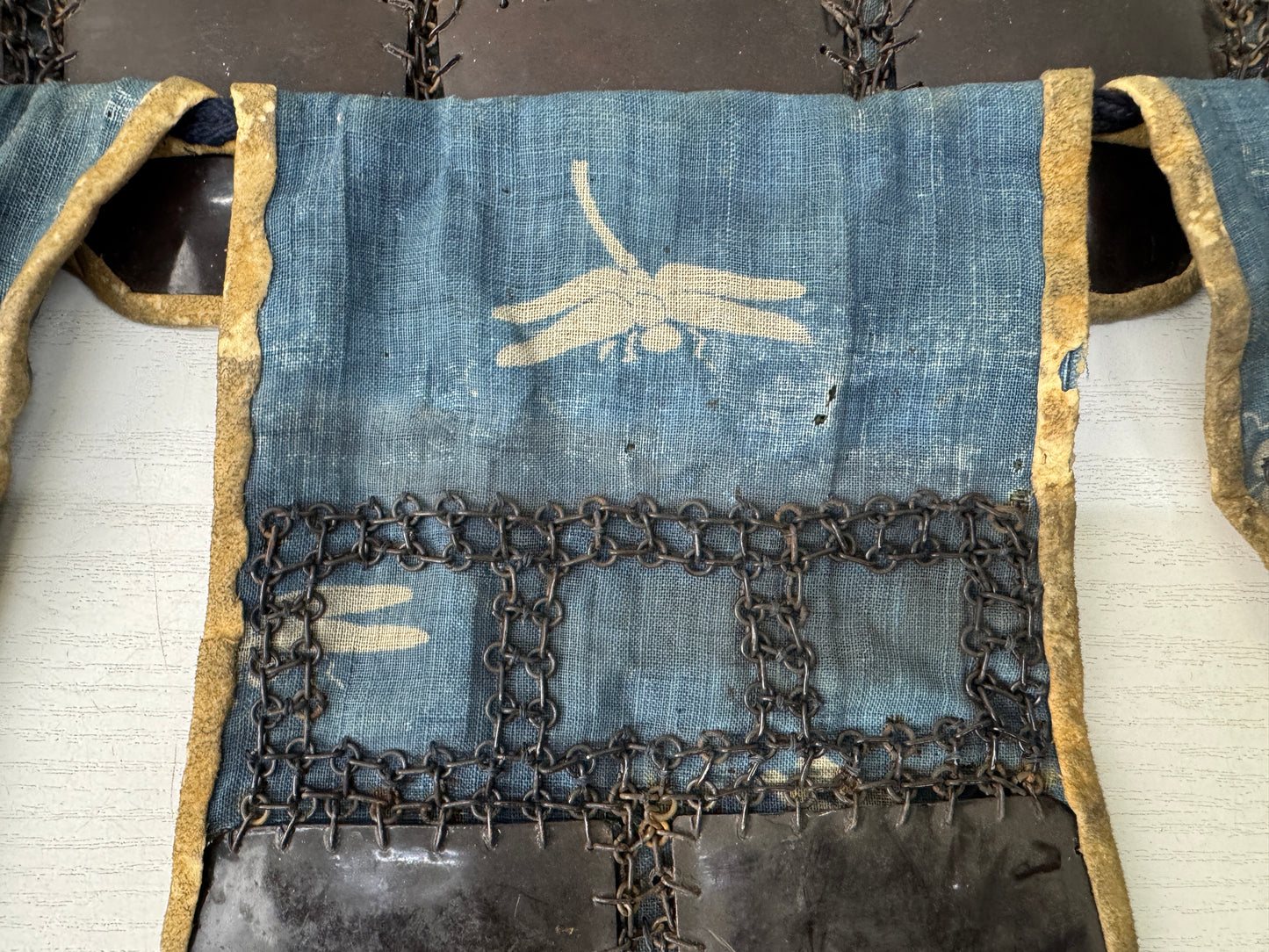 Y9860 YOROI Iron amor Karuta torso samurai bushi protective gear Japan antique