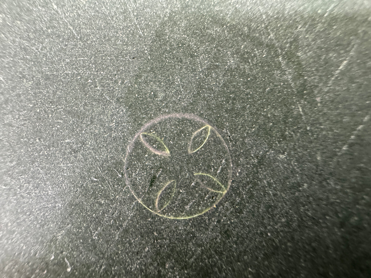 Y9862 FLOWER VASE Cloisonne green floral pattern signed box Japan antique decor