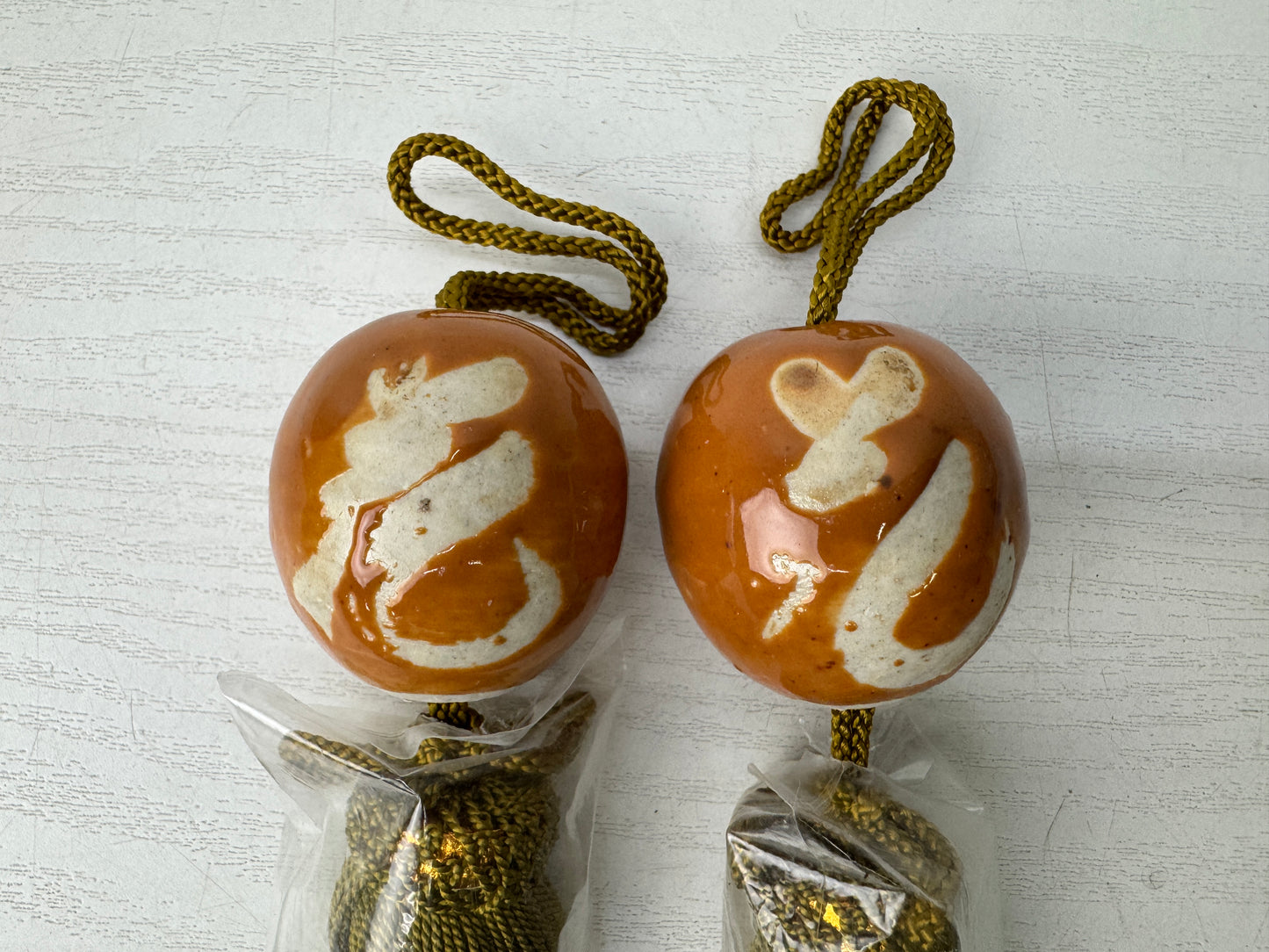 Y9863 FUCHIN Kyo-ware tassels box Japan kakejiku Hanging Scroll Weight interior