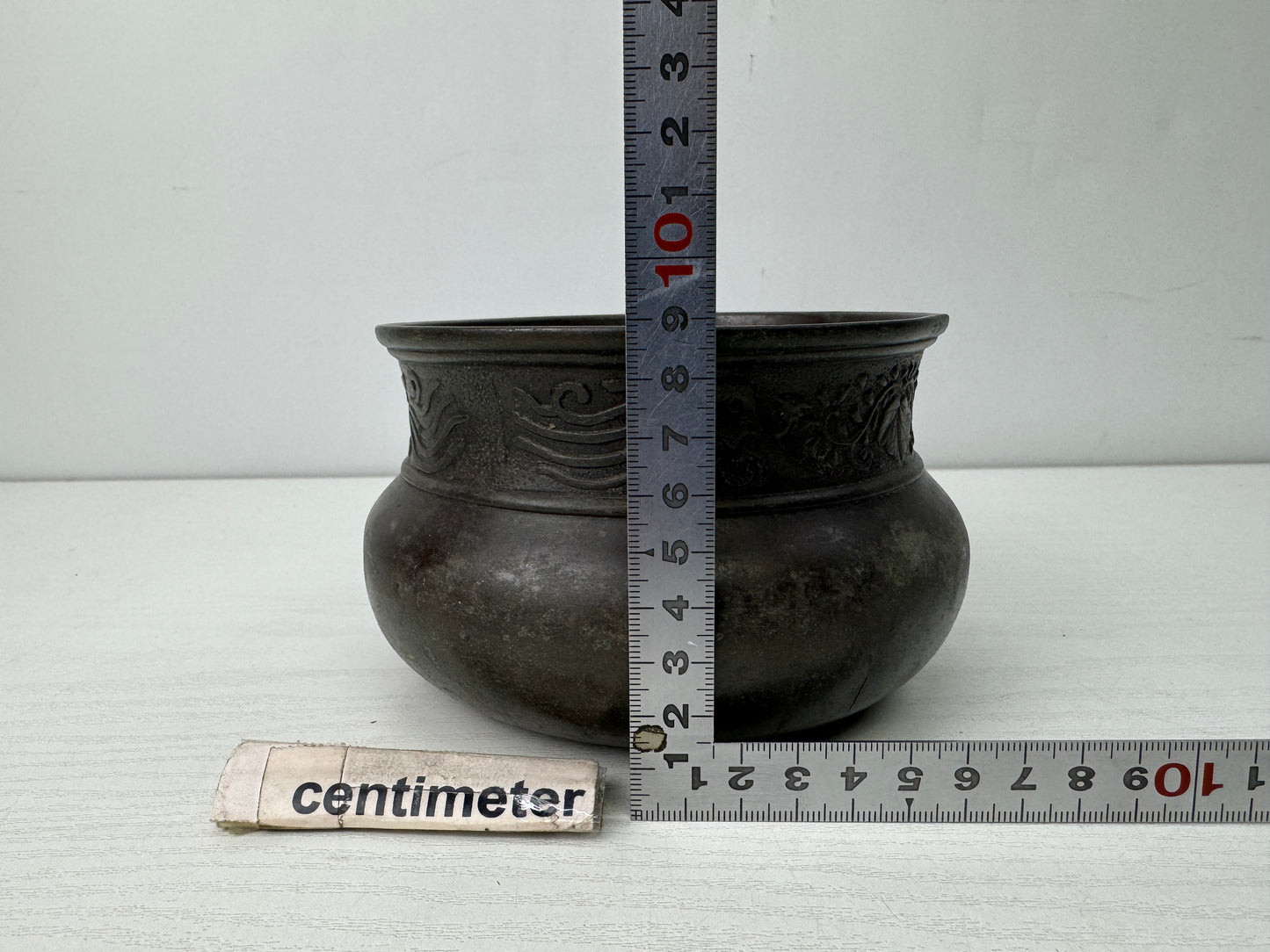 Y9866 KENSUI Copper water pot signed Koboshi Japan antique Tea Ceremony utensils
