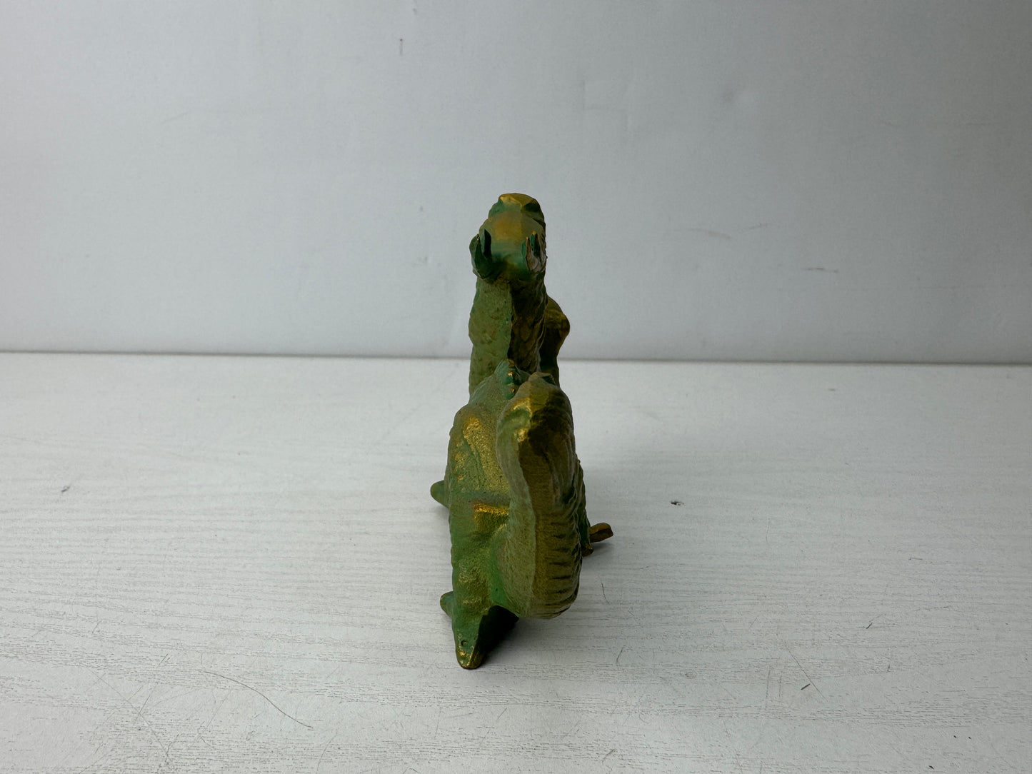 Y9875 OKIMONO metal Dragon figure figurine Japan antique interior decor ornament