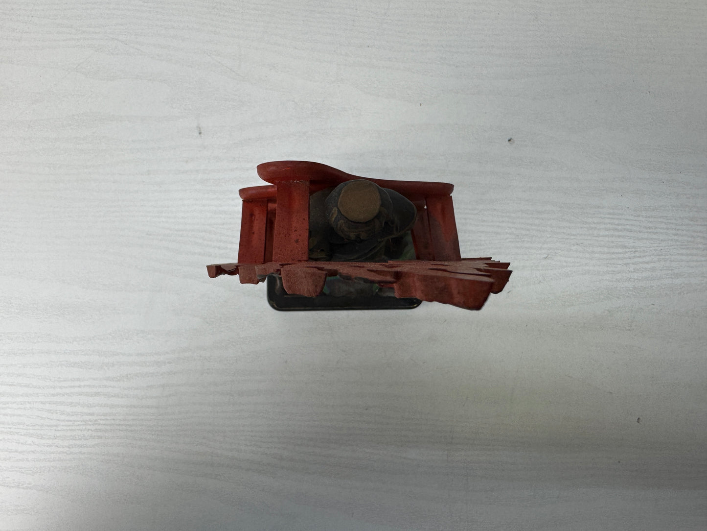 Y9876 STATUE wood carving Fudo Myoo Acala Buddha figure Japan antique Buddhism