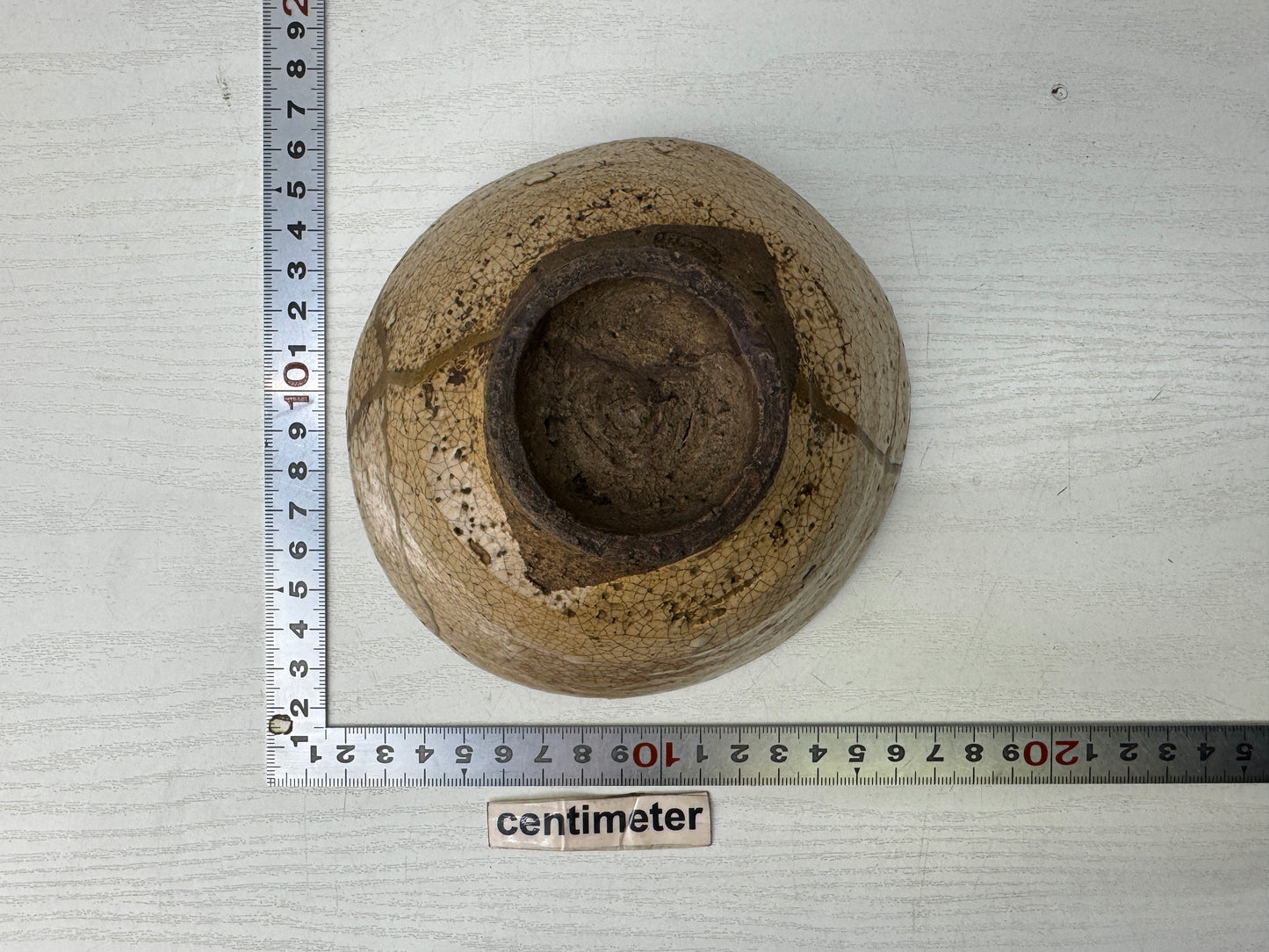 Y9882 CHAWAN Old Hagi bowl kintsugi signed box Japan antique tea ceremony cup