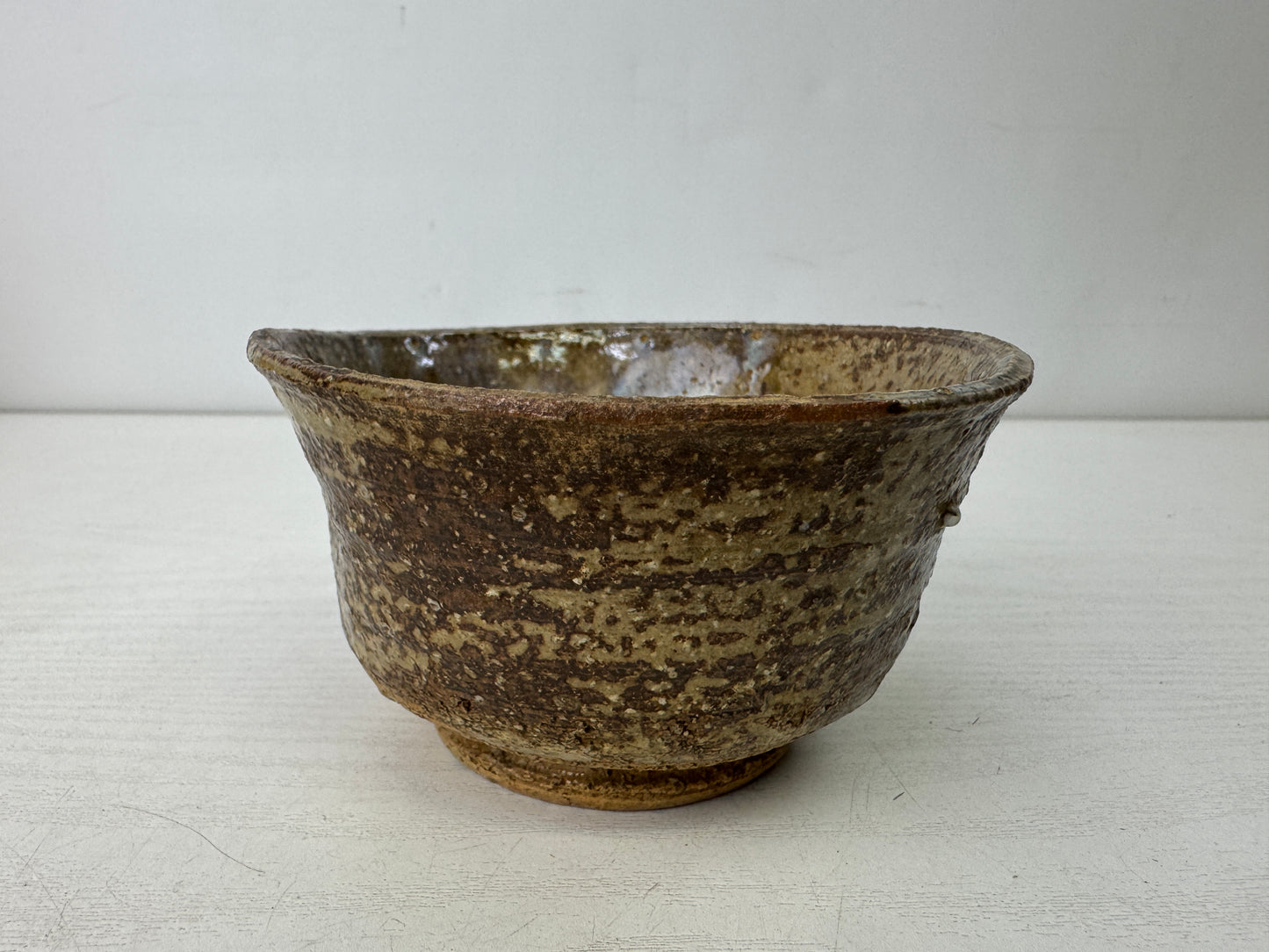 Y9884 CHAWAN Mino-ware bowl box Japan antique tea ceremony pottery cup teacup