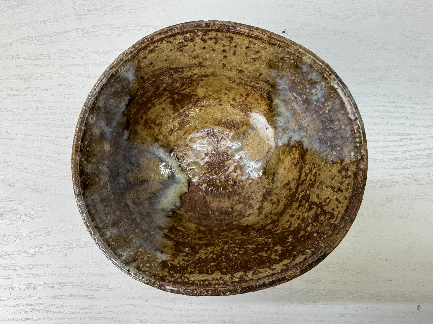 Y9884 CHAWAN Mino-ware bowl box Japan antique tea ceremony pottery cup teacup