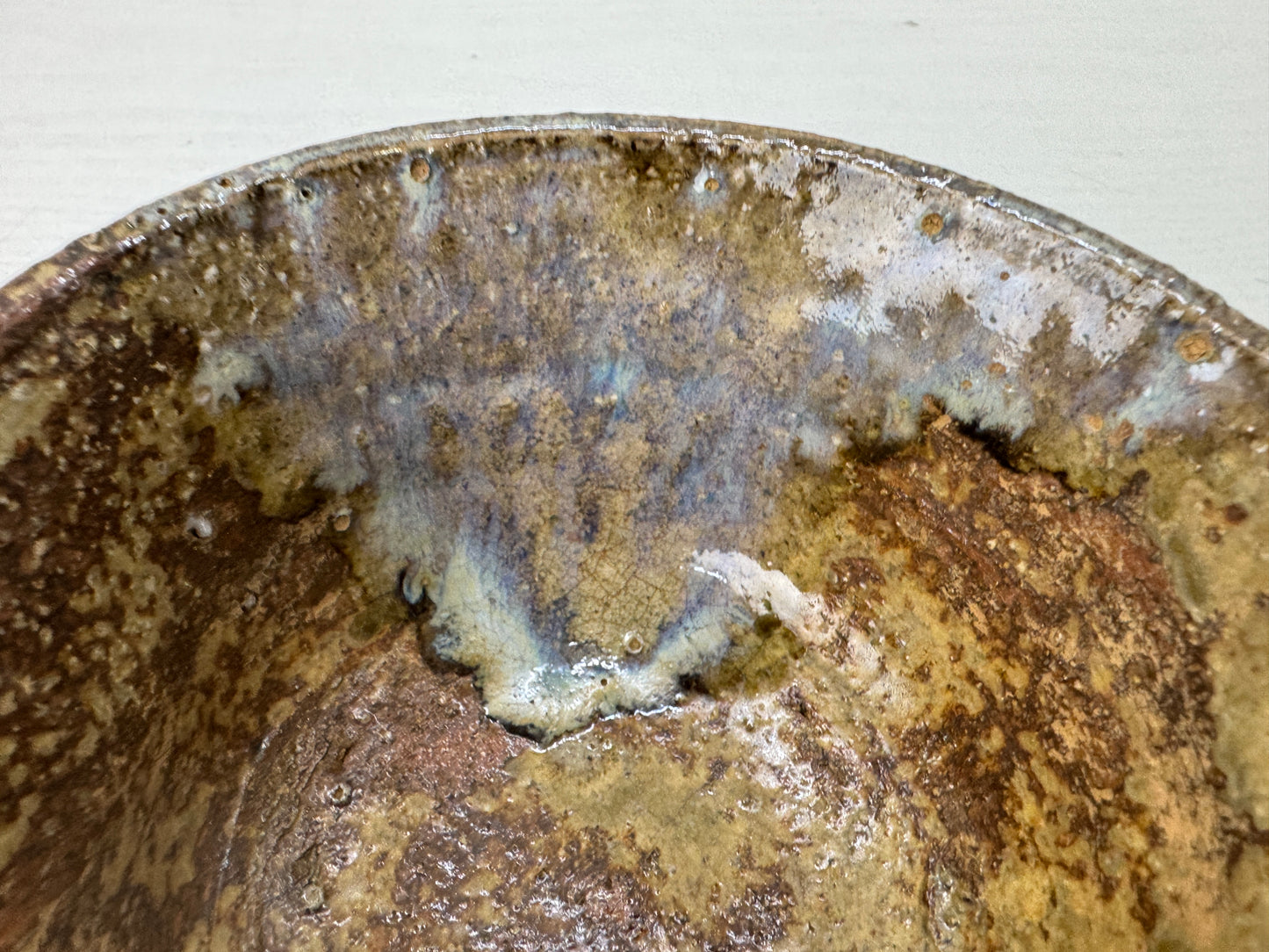 Y9884 CHAWAN Mino-ware bowl box Japan antique tea ceremony pottery cup teacup