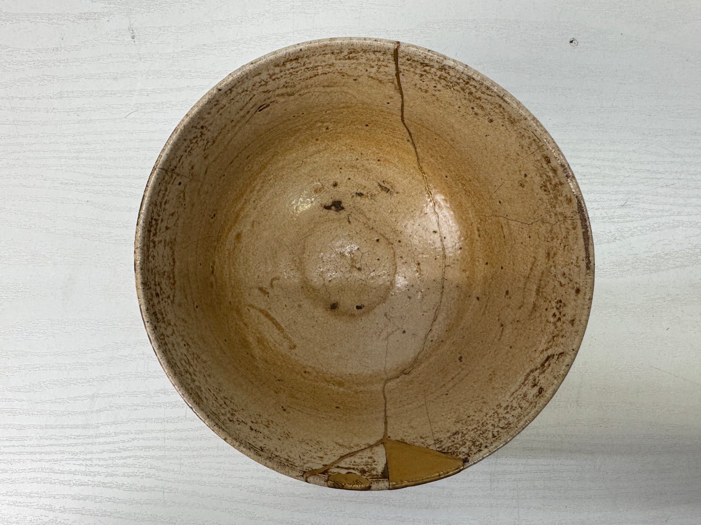 Y9885 CHAWAN Gohon Korean bowl kintsugi box Korea antique tea ceremony pottery