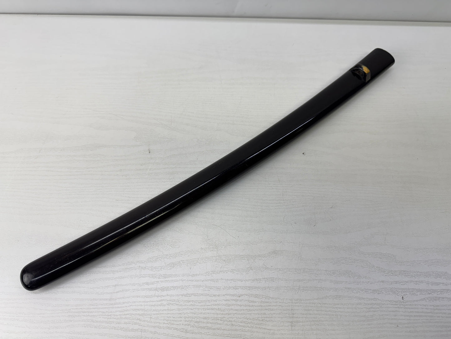 Y9886 SAYA black lacquer Wakizashi sheath Japan antique samurai katana koshirae