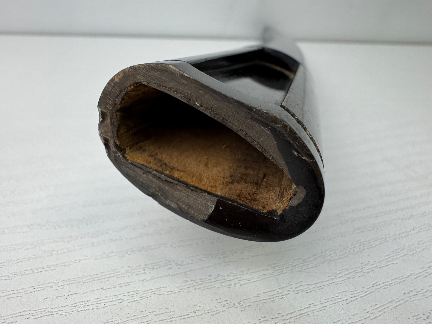 Y9886 SAYA black lacquer Wakizashi sheath Japan antique samurai katana koshirae