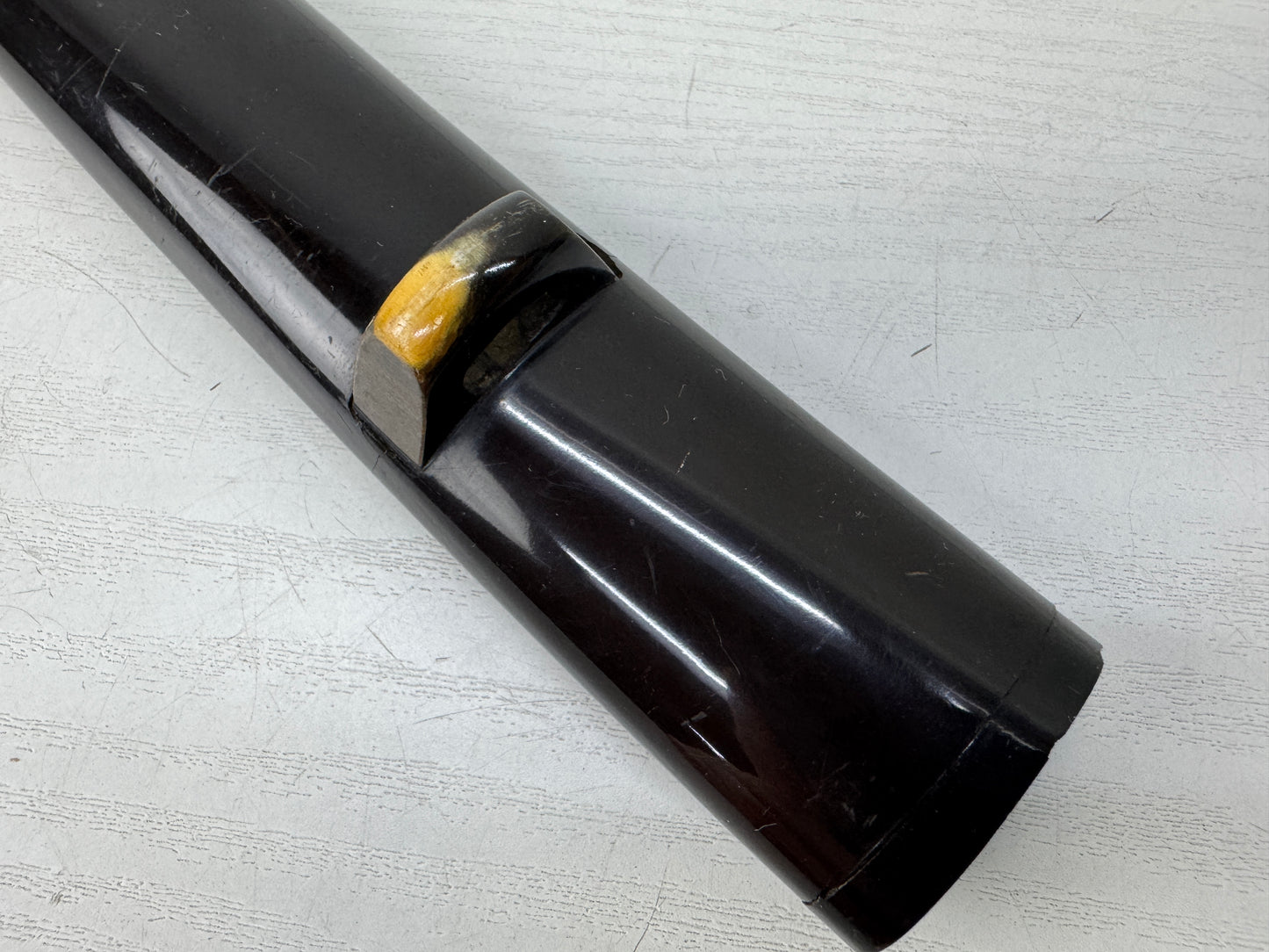 Y9886 SAYA black lacquer Wakizashi sheath Japan antique samurai katana koshirae