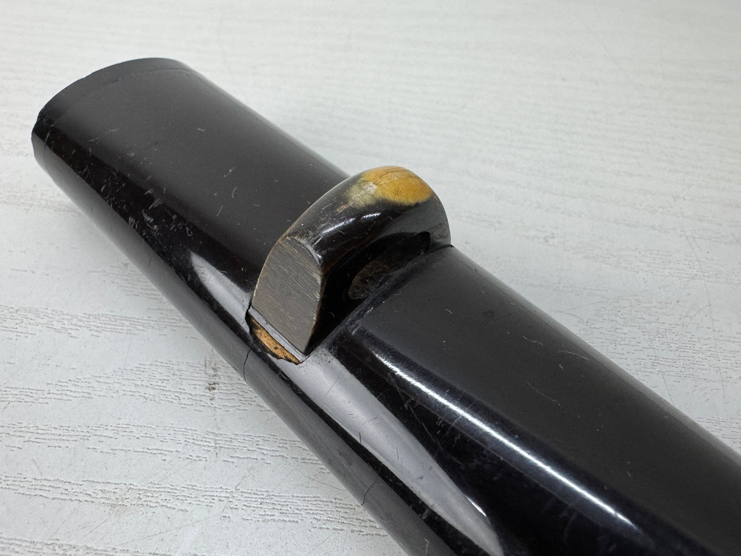 Y9886 SAYA black lacquer Wakizashi sheath Japan antique samurai katana koshirae